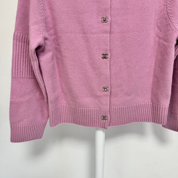 Chanel Pink Cardigan Size 38 - Picture 4 of 10
